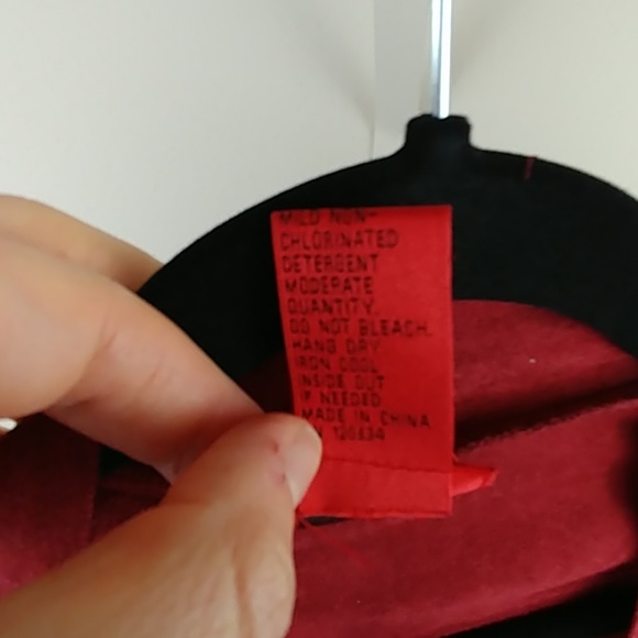 Like NEW V Christina Orange Red Suede Cardigan M - Picture 5 of 7